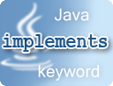 Java implements keyword examples