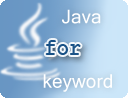 Java for keyword examples