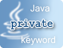 Java private keyword examples