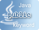 Java public keyword example