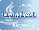 Java transient keyword example
