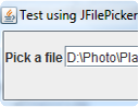 How to create File picker component in Java Swing