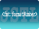 JSTL Format Tag fmt:formatNumber Example