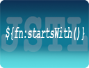 JSTL Function fn:startsWith Example