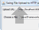 Java Swing application to upload files to HTTP server with progress bar