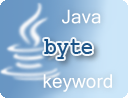 Java byte keyword example