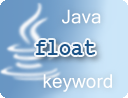 Java float keyword example