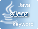 Java class keyword example
