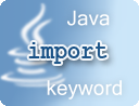 Java import keyword example