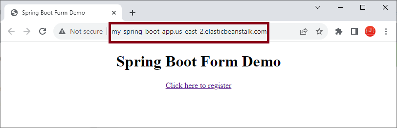 Test Deployed Spring Boot app