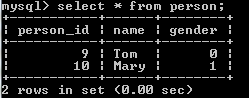 hibernate enum type mapping test result