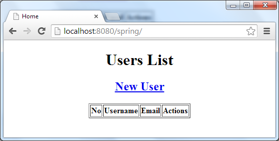empty Users List