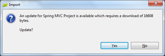 require update spring mvc project template