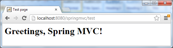 test HellpSpringMVC test page