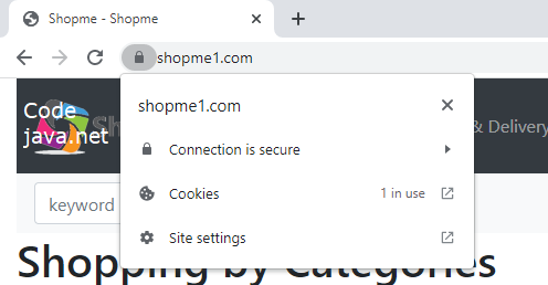 secure connection in browser