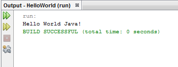 Run Java Program Output