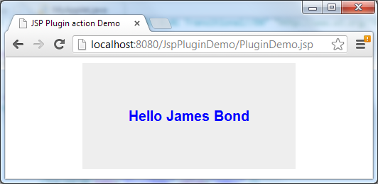JSP Plugin Demo run Java applet