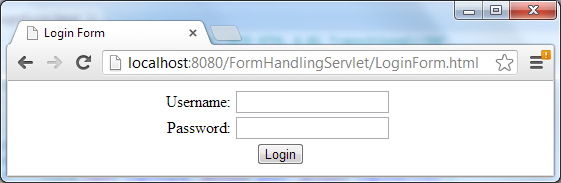 Login Form example