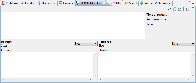 Empty TCP IP Monitor