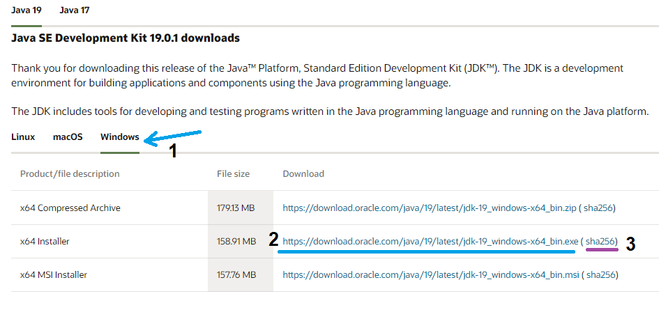 oracle jdk 19 dowload page