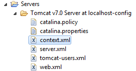 Modify context.xml in Eclipse
