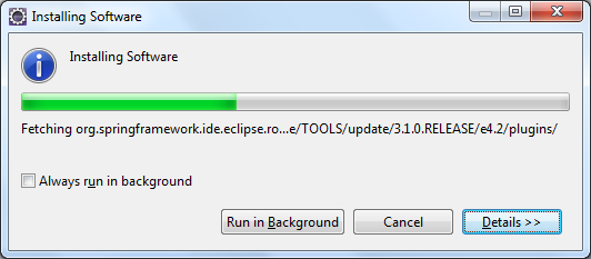installing STS in Eclipse