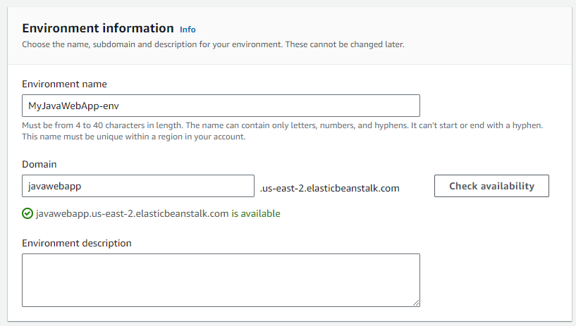 environment information