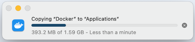 copying docker to applications