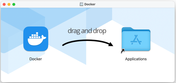 drag and drop docker on macos