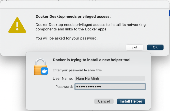 install docker helper