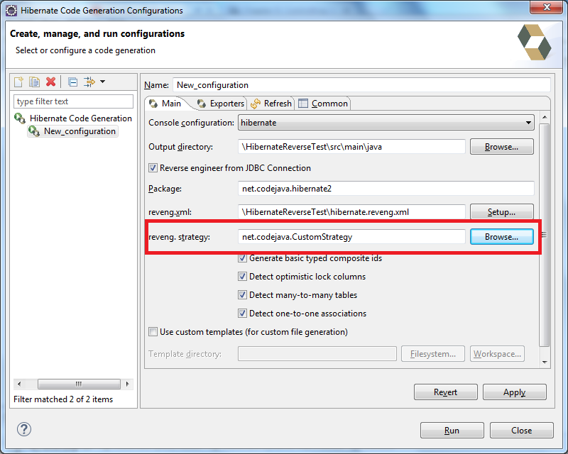 Hibernate code generator sales
