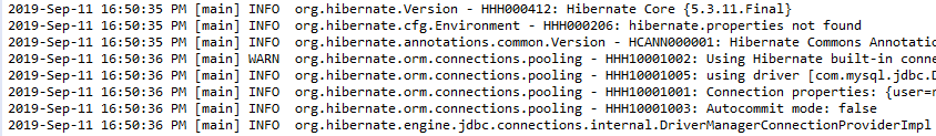 Hibernate on sale enable logging