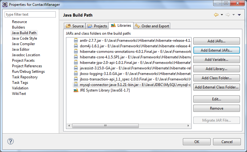 java build path