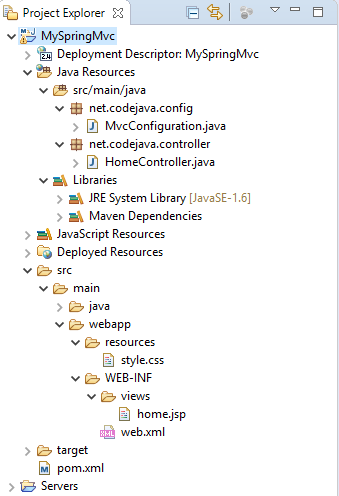 spring mvc project structure