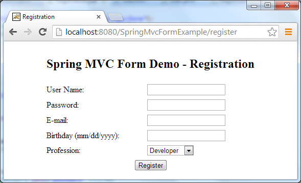 https://www.codejava.net/images/articles/frameworks/spring/form-handling/Spring%20MVC%20Form%20Registration%20Demo.png