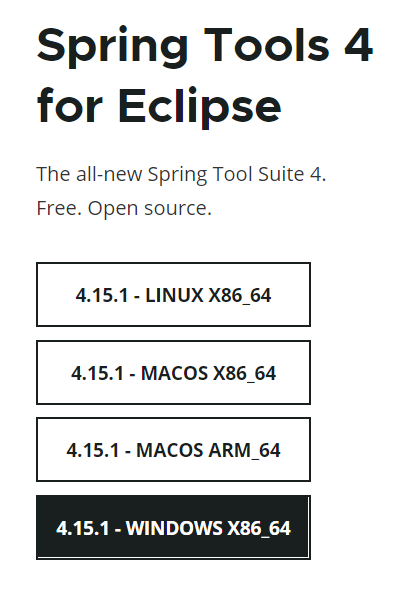 Spring boot sales tool suite download