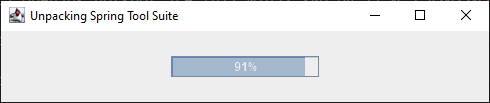 unpacking spring tool suite