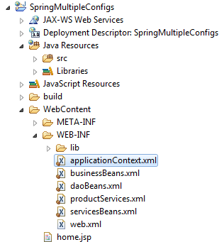 SpringMultipleConfigs eclipse project