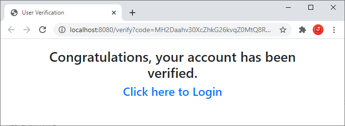 verify success