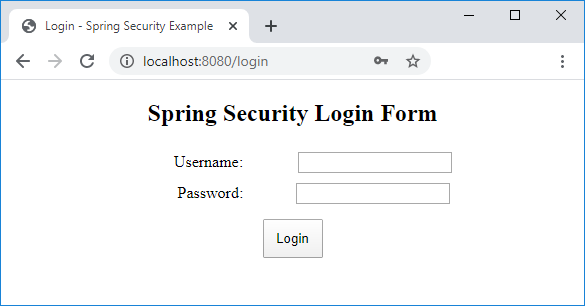 spring security login form