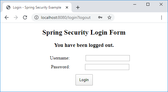 spring security logout