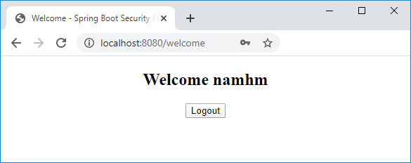 welcome page