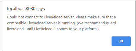 livereload error message