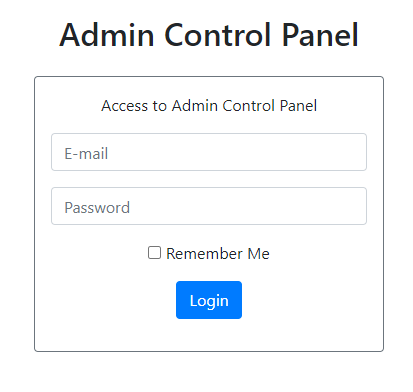 Custom Login Page with Remember Me option