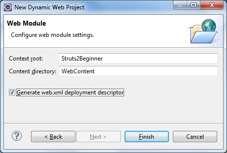 web module option