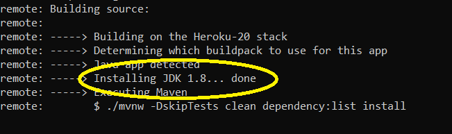 heroku deploy java 1.8