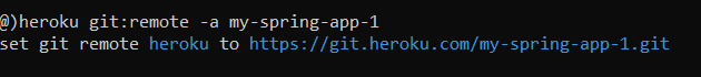 Heroku set git remote