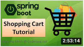 spring boot shopping cart tutorial