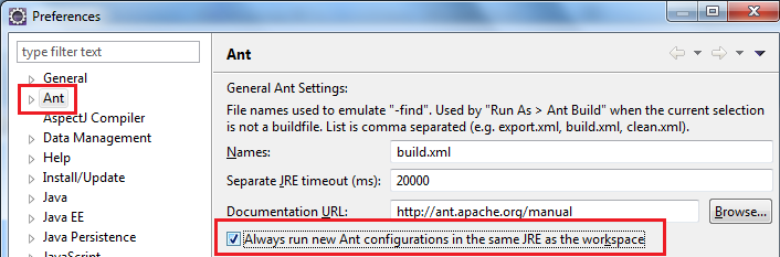 Ant preferences