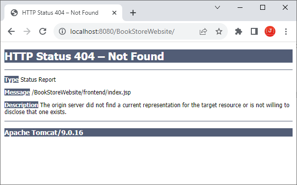 http status 404 not found